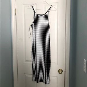 Midi Ribbed striped dress